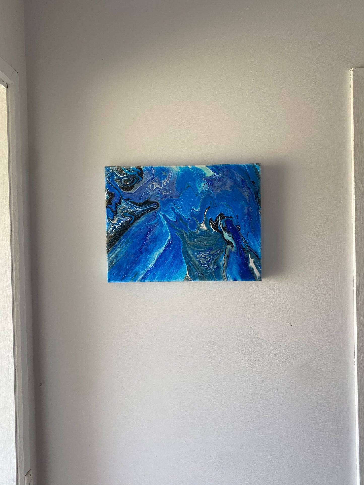 Fluid Art Painting - Blue lagoon