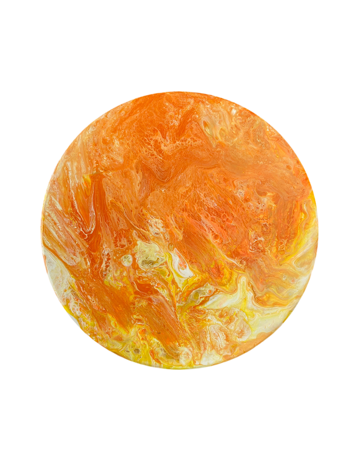 Fluid Art coasters - Sun