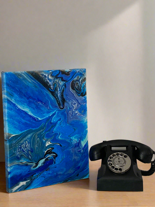 Fluid Art Painting - Blue lagoon