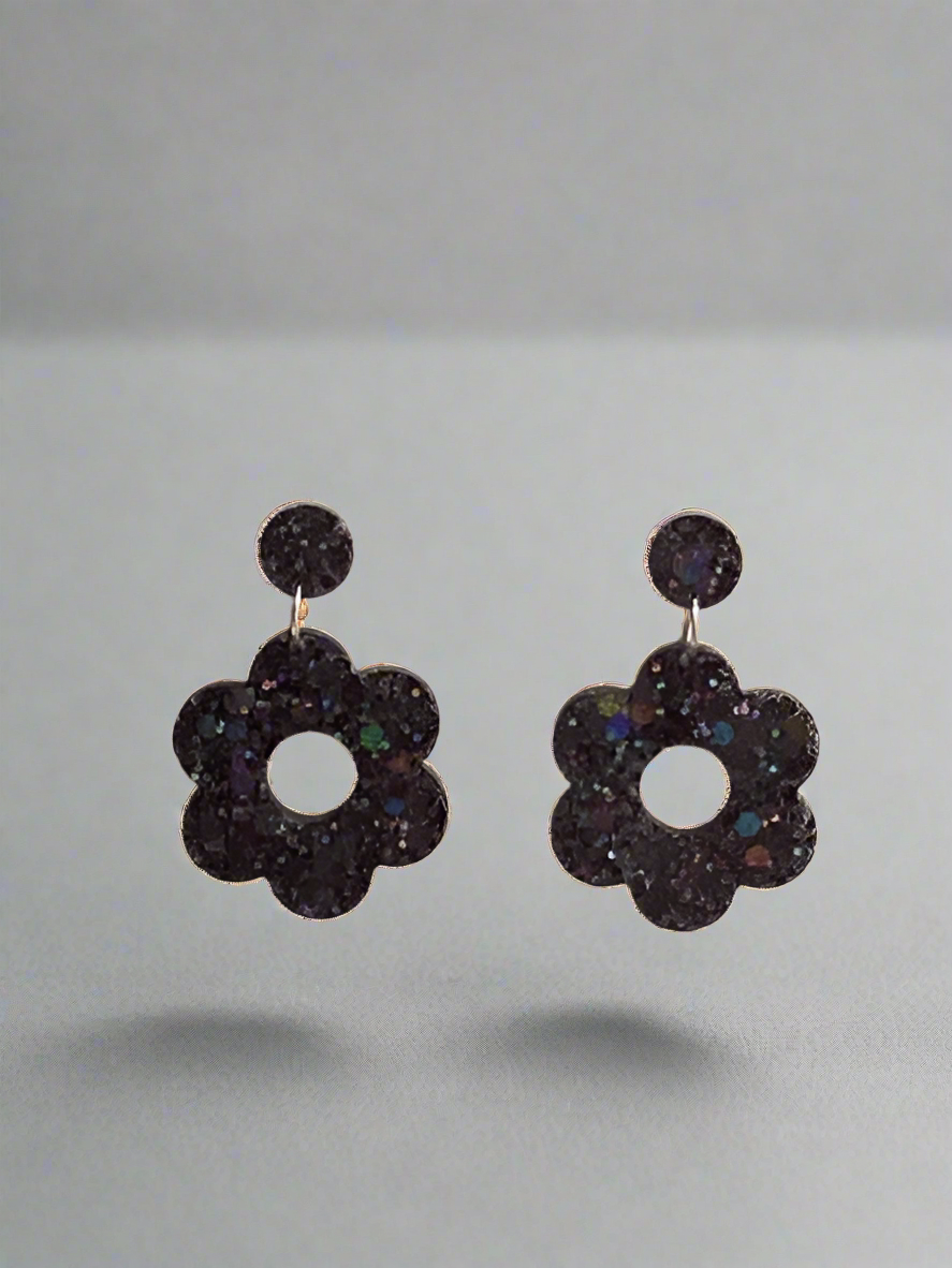 Eco-resin Glitter Dangle earrings - Kylie