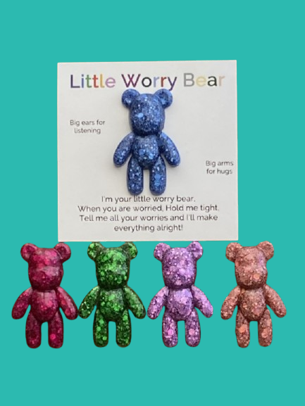 Little worry bear in 5 colours